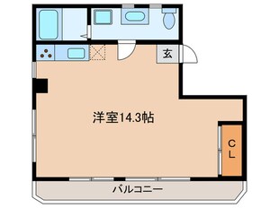 コーポリリーの物件間取画像